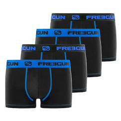 -Lot de 4 boxers  coton bleu
