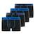 Lot de 4 boxers  coton bleu Noir/bleu 1 - vertbaudet enfant 