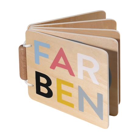 Livre d'éveil en bois Bois 1 - vertbaudet enfant 