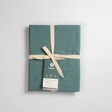 Taie d'oreiller pur coton bio Blanc+Bleu nuit+Ecru+Eucalyptus+Gris tourterelle+Rose nude+Terracotta 24 - vertbaudet enfant 
