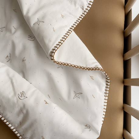 Couverture naissance matelassée l'envolée Ambre+Cyprès 1 - vertbaudet enfant 