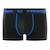 Lot de 4 boxers  coton bleu Noir/bleu 4 - vertbaudet enfant 