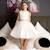 Robe cérémonie tte   et  tulle à paillettes  hepburn Blanc or 1 - vertbaudet enfant 