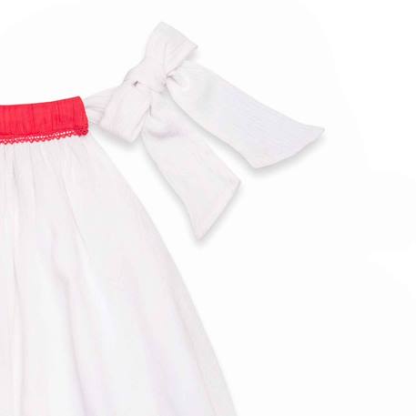 Robe de cérémonie  ample  à col   alizee Blanc orange 2 - vertbaudet enfant 