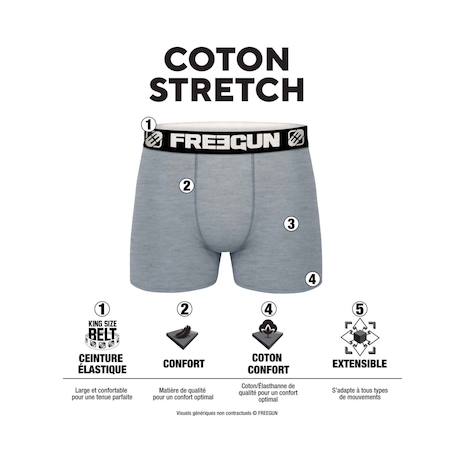 Lot de 6 boxers  en coton uni Noir 3 - vertbaudet enfant 