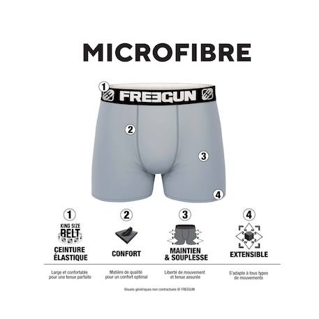 Lot de 5 boxers  one piece Noir/vert/rouge/jaune 3 - vertbaudet enfant 