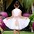 Robe demoiselle d'honneur   liberty  et   hepburn Blanc rose 2 - vertbaudet enfant 