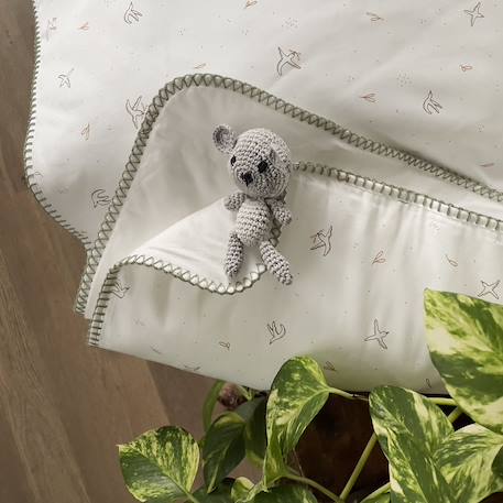 Couverture naissance matelassée l'envolée Ambre+Cyprès 11 - vertbaudet enfant 
