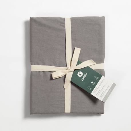 Taie d'oreiller pur coton bio Blanc+Bleu nuit+Ecru+Eucalyptus+Gris tourterelle+Rose nude+Terracotta 30 - vertbaudet enfant 