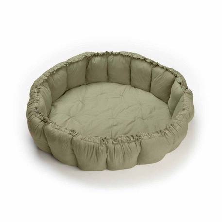 Tapis d'éveil & sac à jouets 3 en 1 bloom en coton Beige+Jaune moutarde+Marron foncé+Noir & Blanc+Rose+Vert 36 - vertbaudet enfant 