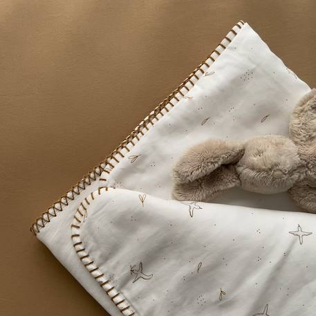 Couverture naissance matelassée l'envolée Ambre+Cyprès 4 - vertbaudet enfant 