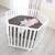 Parc bébé hexagonal + tapis déperlant en cuir végan luxe Anthracite - tapis grège+Blanc - tapis anthracite 9 - vertbaudet enfant 
