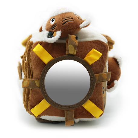 Cube d'activités en tissu Marron 6 - vertbaudet enfant 