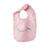 Lot de deux bavoirs escapade kawaii coton blanc et rose Blanc 2 - vertbaudet enfant 