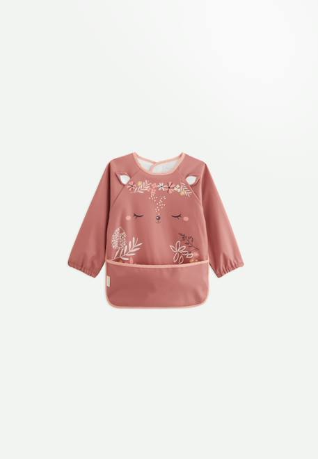 Bavoir tablier manches longues bloom Rose 1 - vertbaudet enfant 