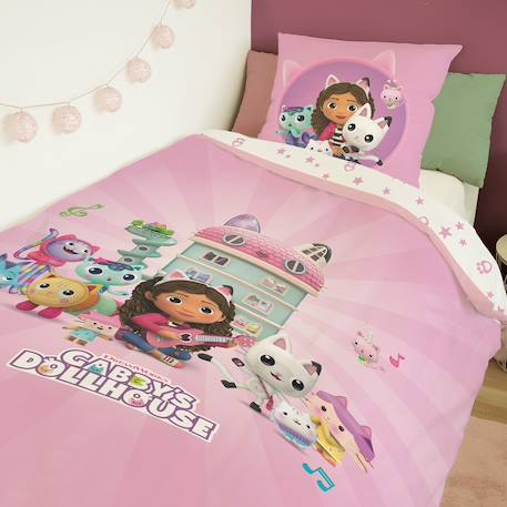Housse de couette gabby et la maison magique coton Rose 2 - vertbaudet enfant 