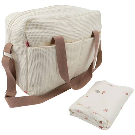 Sac à langer Ecru, marron 1 - vertbaudet enfant 