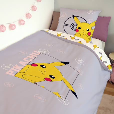 Housse de couette pokémon pikachu coton Violet 2 - vertbaudet enfant 