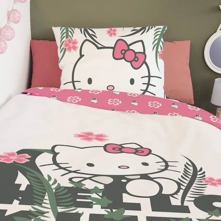 Housse de couette hello kitty coton Blanc 4 - vertbaudet enfant 