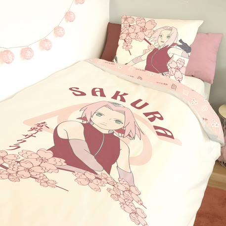 Housse de couette naruto sakura haruno coton Ecru 2 - vertbaudet enfant 