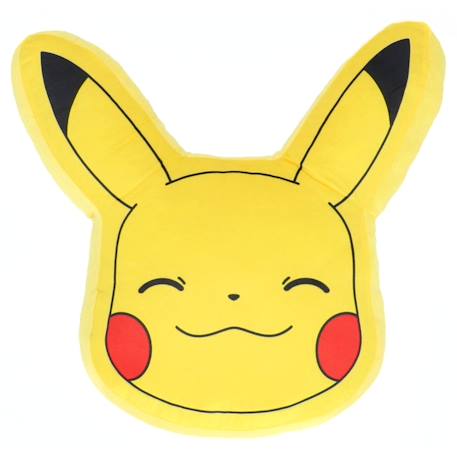 Coussin 3d pikachu pokémon polyester Jaune 1 - vertbaudet enfant 
