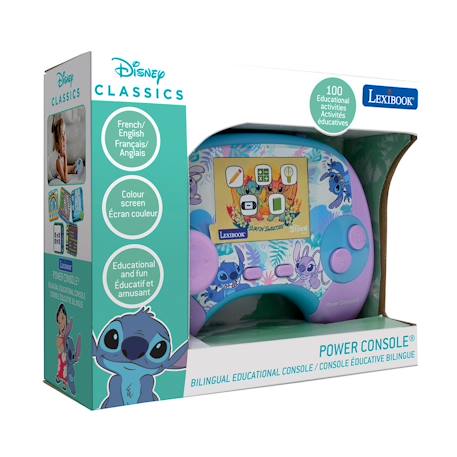 Power console de Jeux éducative Stitch bilingue Français/Anglais avec 100 activités MULTICOLORE 2 - vertbaudet enfant 