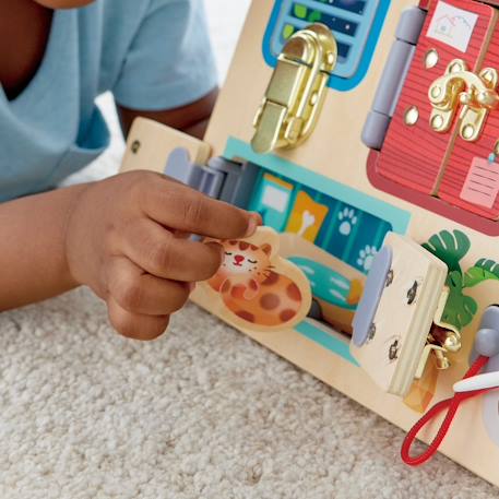 Tableau d'activités multi-fermetures Multicolore 2 - vertbaudet enfant 