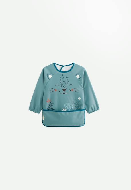 Bavoir tablier manches longues roméo Bleu 1 - vertbaudet enfant 