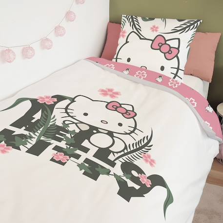 Housse de couette hello kitty coton Blanc 2 - vertbaudet enfant 