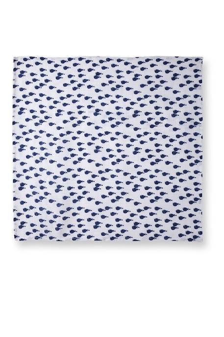 Lot de deux langes créativ côtier gaze de coton Bleu 3 - vertbaudet enfant 
