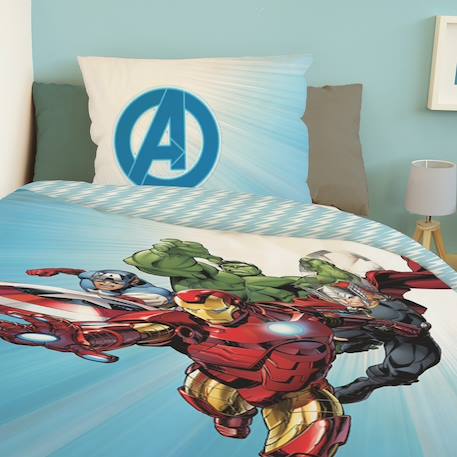 Housse de couette avengers originals marvel coton Bleu 5 - vertbaudet enfant 
