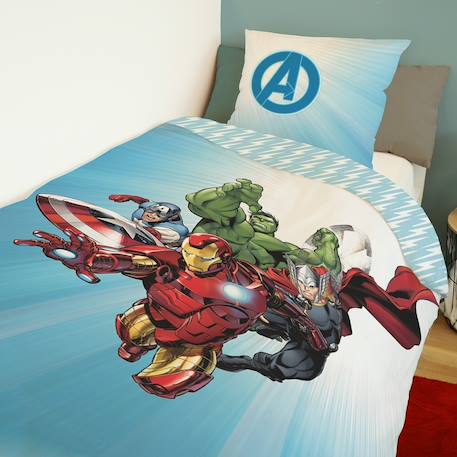 Housse de couette avengers originals marvel coton Bleu 3 - vertbaudet enfant 
