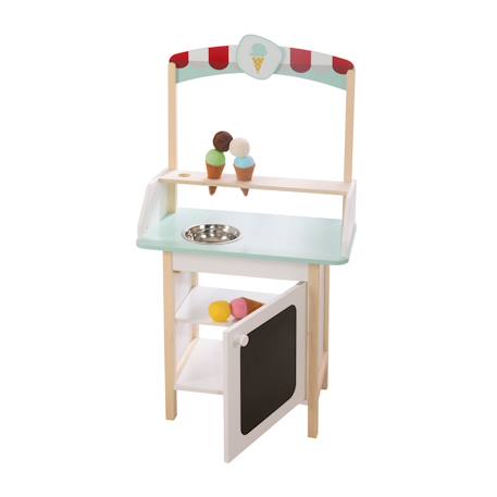 Marchande de glace + 3 cornets et 6 boules en tissu Blanc, menthe et naturel 3 - vertbaudet enfant 
