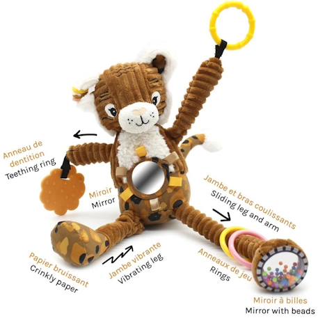 Peluche d'activités nomade Marron 5 - vertbaudet enfant 