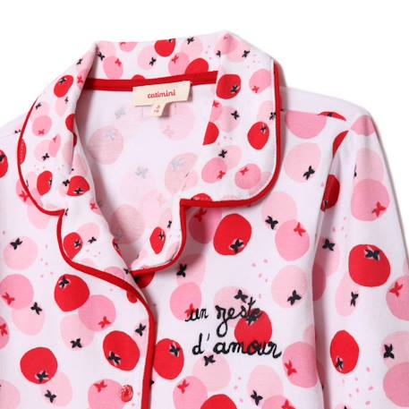 Pyjama long un zeste d'amour catimini coton élasthanne rose Rose 4 - vertbaudet enfant 