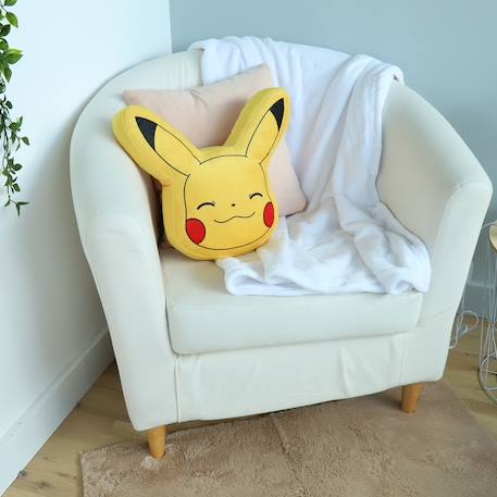 Coussin 3d pikachu pokémon polyester Jaune 2 - vertbaudet enfant 