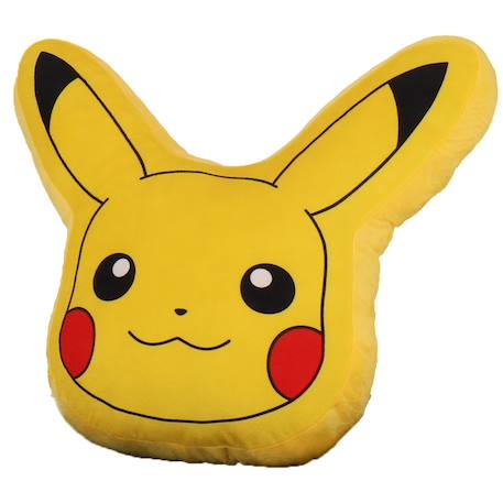 Coussin plaid pokémon 2 en 1 pikachu polyester Jaune 4 - vertbaudet enfant 