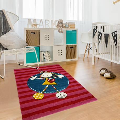 Tapis enfant tissé lyn8 nelma Rose 1 - vertbaudet enfant 