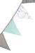 Guirlande de 12 fanions little stars Gris - étoiles+Gris - lapin miffy 4 - vertbaudet enfant 