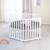 Parc bébé hexagonal + tapis déperlant en cuir végan luxe Anthracite - tapis grège+Blanc - tapis anthracite 8 - vertbaudet enfant 