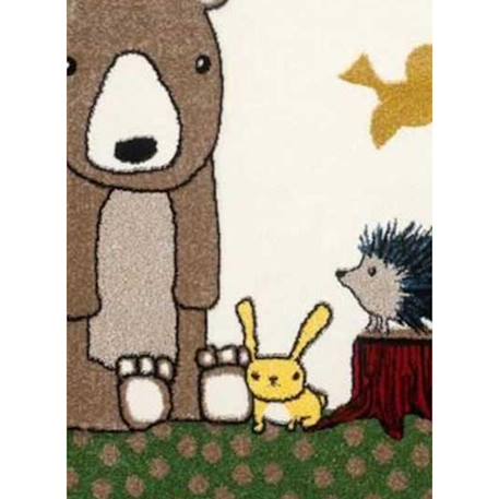 Tapis enfant tissé lyn8 photo de foret Multicolore 3 - vertbaudet enfant 