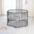 Parc bébé hexagonal + tapis déperlant en cuir végan luxe Anthracite - tapis grège+Blanc - tapis anthracite 2 - vertbaudet enfant 