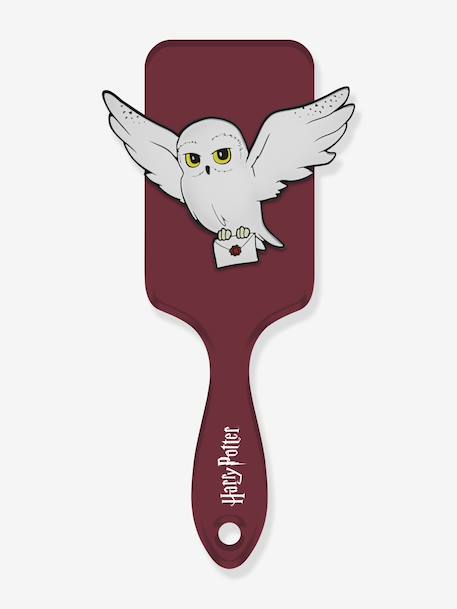Brosse à cheveux Harry Potter avec apllication 3D Hedwige en silicone bordeaux 1 - vertbaudet enfant 