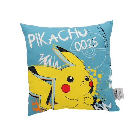 Coffret coussin et plaid pikachu pokémon bleu Bleu 2 - vertbaudet enfant 