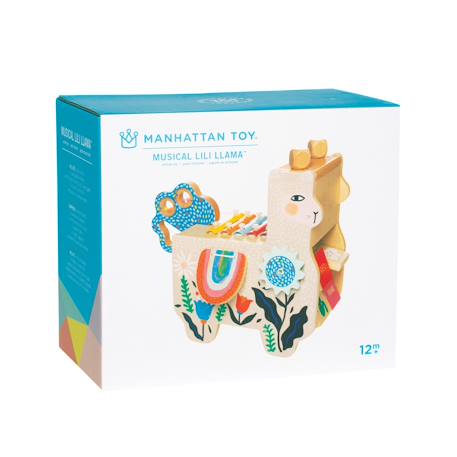 Lili lama musical en bois Beige 5 - vertbaudet enfant 