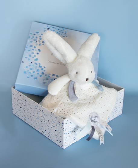 Happy glossy doudou pompon Blanc 4 - vertbaudet enfant 