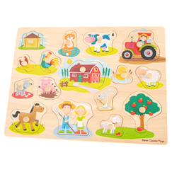 Jouet-Premier âge-Grand puzzle ferme 16 pcs