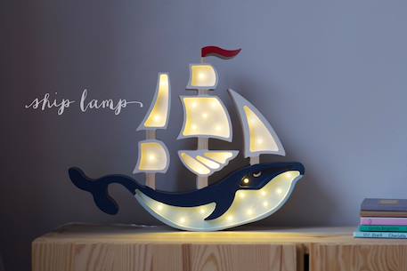 Lampe veilleuse navire Bleu 2 - vertbaudet enfant 