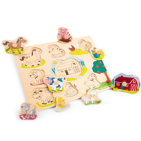 Puzzle ferme 8 pcs Beige 3 - vertbaudet enfant 