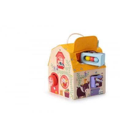 Maison sonore à formes Jaune 3 - vertbaudet enfant 